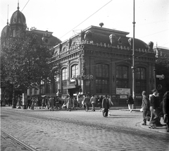 Magyarország, Budapest VI., Teréz (Lenin) körút, Nyugati pályaudvar, étterem., 1949, UVATERV, vasút, étterem, pályaudvar, Budapest, Gustave Eiffel-terv, Fortepan #9139