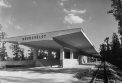 Magyarország, Hűvösvölgy, Budapest II., a Gyermekvasút (Úttörővasút) végállomása., 1950, UVATERV, Gyermekvasút, Budapest, modern építészet, Fortepan #91553