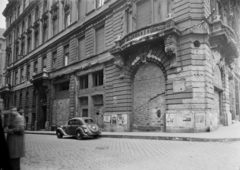 Magyarország, Budapest V., Molnár utca - Március 15. tér sarok., 1951, UVATERV, BMW-márka, automobil, rendszám, Budapest, Fortepan #91568