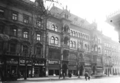 Magyarország, Budapest VIII., Rákóczi út 7., 1957, UVATERV, tejbolt, virágbolt, Budapest, Fortepan #91665