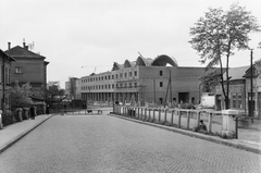 Magyarország, Debrecen, a Nagyállomás építkezése., 1960, UVATERV, építkezés, utcakép, kockakő, vasútállomás, Kelemen László-terv, Fortepan #91703