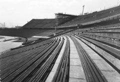 Magyarország, Népstadion, Budapest XIV., 1960, UVATERV, építkezés, nézőtér, Budapest, Fortepan #91714