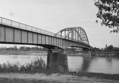 Magyarország, Vásárosnamény, Gergelyiugornya (ekkor önálló, ma a város része), II. Rákóczi Ferenc híd a Tiszán., 1960, UVATERV, Fortepan #91748