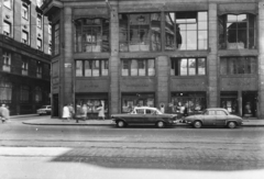 Magyarország, Budapest V., Kossuth Lajos utca, balra a Magyar utca., 1962, UVATERV, Opel Rekord, Opel Kapitän, Renault Dauphine, Budapest, Fortepan #91782