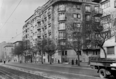 Magyarország, Budapest IX., Közraktár utca, jobbra a Gálya utca torkolata., 1962, UVATERV, teherautó, Budapest, Fortepan #91816