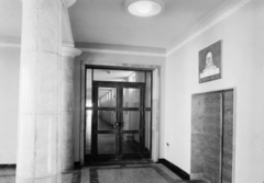 Hungary, Budapest XVI., Mátyásföld, Diósy Lajos utca 22-24., II. Rákóczi Ferenc Katonai Középiskola., 1954, UVATERV, interior, corridor, Budapest, Fortepan #91979