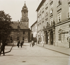 Szlovákia, Pozsony, Prímás tér (Primaciálne námestie), szemben az Óvárosháza., 1939, Ebner, középület, Első Szlovák Köztársaság, Fortepan #92179