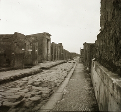 Olaszország, Pompei, Via della Fortuna a Via del Foro felől., 1939, Ebner, római birodalom, Fortepan #92195