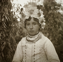 1939, Ebner, portrait, folk costume, kid, Fortepan #92243