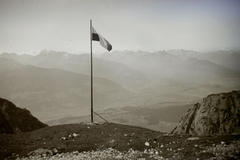 1939, Ebner, flag, view, hilltop, Fortepan #92277