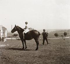 1939, Ebner, hat, horse, rider, kid, Fortepan #92300