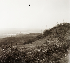 Hungary, Esztergom, kilátás a város felé a Panoráma útról, középen a Bazilika., 1939, Ebner, excursion, view, hillside, Fortepan #92401