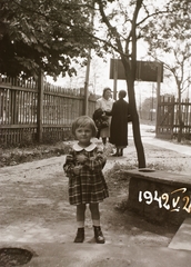 Magyarország, Budapest II., Dombos (Szentkereszt) utca - Labdarózsa (Szent Szív) utca sarok, özv. Stetz Józsefné korcsmája a Zöldvadászhoz., 1942, Fortepan/Album002, Budapest, Fortepan #92618