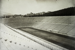 Görögország, Athén, Panathinaiko Stadion, az 1896-os olimpiai játékok helyszíne., 1934, Haui Balázs, stadion, Fortepan #92951