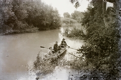 1935, Haui Balázs, cserkész, evezés, Fortepan #92961