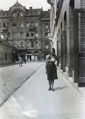 Magyarország, Budapest II., Komjádi Béla (Zátony, később Monitor) utca a Frankel Leó út (Zsigmond utca) felé nézve., 1936, Hegedűs Judit, Budapest, Fortepan #92983