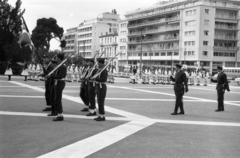 Görögország, Athén, Szüntagma tér., 1964, Holenár Csaba és Edina, díszőrség, Fortepan #93047