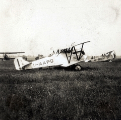 1931, Horváth Balázs, Hungarian brand, airplane, Fiat-brand, Italian brand, airport, Weiss Manfréd-brand, biplane, Fortepan #93131