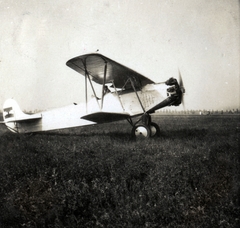 1931, Horváth Balázs, Hungarian brand, airplane, airport, Weiss Manfréd-brand, license, biplane, Fortepan #93132