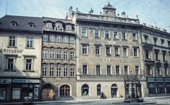 Csehország, Prága, Kis tér (Malé náměstí)., 1967, LHM, Csehszlovákia, színes, kút, freskó, díszkút, Mikoláš Aleš-terv, Fortepan #93510