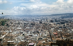 Ecuador, Quito, a város látképe a Panecillo dombról., 1976, LHM, colorful, picture, Fortepan #93565