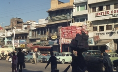 India, 1972, Lőw Miklós, színes, automobil, Hindustan-márka, Hindustan Ambassador, Fortepan #93664