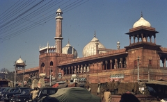 India, Delhi, Dzsama Maszdzsid mecset., 1972, Lőw Miklós, colorful, mosque, Mughal architecture, Fortepan #93678