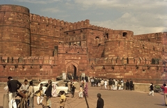 India, Agra, Red Fort (Vörös Erőd)., 1972, Lőw Miklós, colorful, fort, Mughal architecture, Fortepan #93687