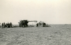 1944, Mihályi Balázs, second World War, soldier, ordnance, air defense, Anti aircraft cannon, 8.8 cm Flak 36 gun, Fortepan #93757