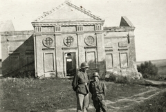 1942, Mihályi Balázs, templom, második világháború, rohamsisak, német katona, Fortepan #93769