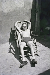 1936, Fortepan/Album004, sunbathe, summer, boy, deck chair, Fortepan #93800