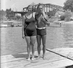 Magyarország, Budapest XI., Lágymányosi öböl., 1939, Fortepan, Budapest, Fortepan #9385