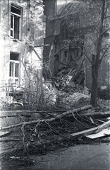 Hungary, Budapest, 1944, Pálfi András, bombing, war damage, damaged building, Fortepan #93930