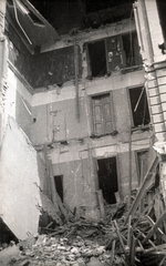 Hungary, Budapest VI., Aradi utca 66., 1944, Pálfi András, bombing, damaged building, Budapest, Fortepan #93931