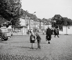 Németország, Erfurt, Domplatz., 1964, Hetényi Zsuzsa, NDK, Fortepan #94163