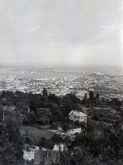 Magyarország, Budapest XII., kilátás a Melinda út 30-32. számú ház egyik erkélyéről a belváros felé., 1942, Vaskapu utca, Budapest, Fortepan #94282