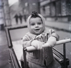 1939, Vaskapu utca, baby carriage, kid, Fortepan #94340