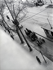 Magyarország, Budapest IX., Mester utca a Ferenc körút és az Angyal utca között., 1941, Vaskapu utca, tüzérség, Budapest, madártávlat, Fortepan #94397