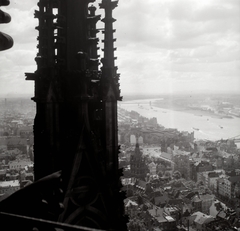 Németország, Köln, kilátás a Dómból dél felé., 1937, Lőrincze Judit, Fortepan #94517