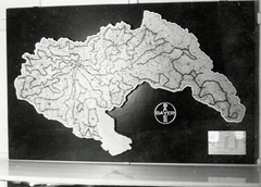 1943, Várkonyi Ádám, railway, map, education, Bayer-brand, Fortepan #94545