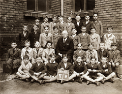 1939, Fortepan/Album003, label, class photo, teacher, date label, Fortepan #94588