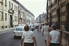 Hungary, Budapest I., Úri utca a Lant utca és a Nőegylet utca között a Dísz tér felé nézve., 1972, Erky-Nagy Tibor, colorful, number plate, Budapest, Fortepan #94621