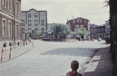 Lengyelország, Lubliniec, ulica marszałka Józefa Piłsudskiego, szemben a plac Mikolaja Kopernika., 1977, Erky-Nagy Tibor, színes, gyalogátkelő, Fortepan #94630