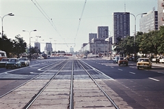 Lengyelország, Varsó, ulica Marszalkowska az Aleje Jerozolimskie kereszteződése felé nézve., 1977, Erky-Nagy Tibor, színes, utcakép, Polski Fiat 125p, Fortepan #94635