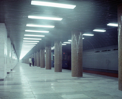 Magyarország, Budapest, a metró Astoria állomása., 1970, UVATERV, színes, metró, metróállomás, Budapest, Fortepan #94870