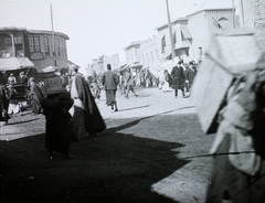 Irak, Bagdad, Exchange tér az Al Rashid utca felé nézve., 1925, Magyar Földrajzi Múzeum / Diagyűjtemény, utcakép, viselet, Fortepan #95104