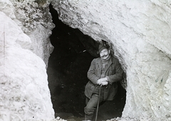 Hungary, Budapest II., Nagy-Hárs-hegy, a Bátori-barlang bejárata., 1906, Magyar Földrajzi Múzeum / Diagyűjtemény, cave, Budapest, Fortepan #95114