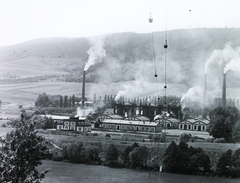 Slovakia, Hnúšťa, Likér (ekkor önálló, ma a város része), a Rimamurány-Salgótarjáni Vasmű Rt. vasgyára., 1912, Magyar Földrajzi Múzeum / Diagyűjtemény, mining, railway cart, Fortepan #95157