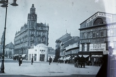 Magyarország, Budapest V., Ferenciek tere (Kígyó tér), északi Klotild palota, szemben a Kígyó utca., 1909, Magyar Földrajzi Múzeum / Kerekes J. Zoltán, Korb Flóris-terv, Giergl Kálmán-terv, Budapest, Fortepan #95210