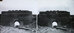 Kína, Badaling, a Nagy Fal., 1910, Magyar Földrajzi Múzeum / Károssy Csaba, kapu, sztereófotó, Kínai Nagyfal, Fortepan #95284